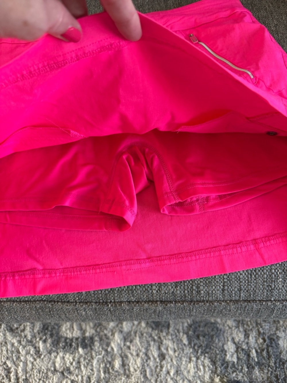 NWOT Jamie Sadock Skinnylicious golf skort front zipper decorative snap pockets - Picture 8 of 8